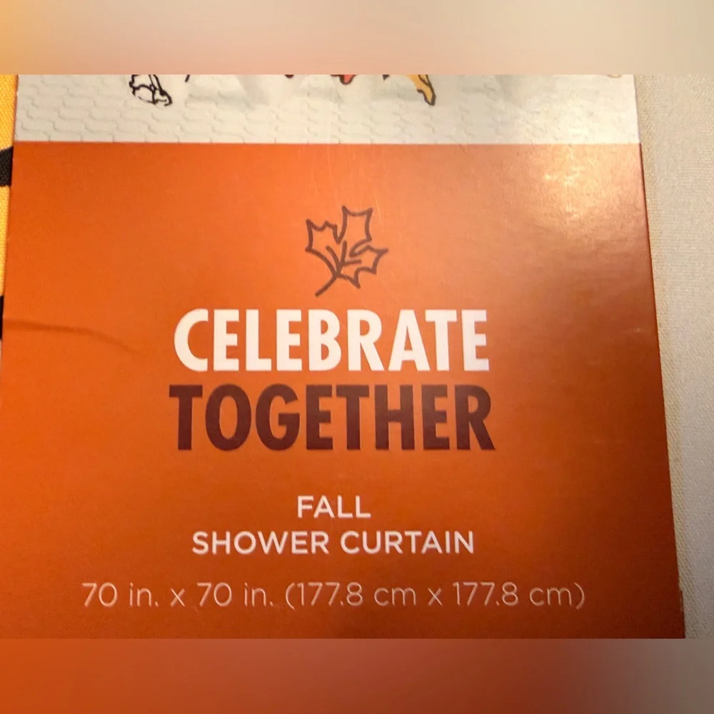 Peanuts shower curtain